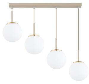 Brilagi - Lampadario a cavo MILO 4xE27/60W/230V beige/oro