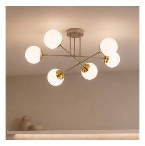 Brilagi - Lampadario a plafone MILO 6xE27/60W/230V beige/oro