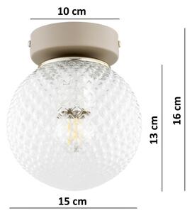 Brilagi - Faretto STELLA 1xE27/60W/230V beige/oro