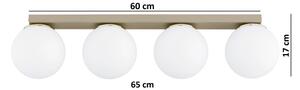 Brilagi - Plafoniera a faretti MILO 4xE27/60W/230V beige/dorato