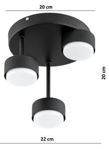 Brilagi - Plafoniera LED MONO da soffitto 3xGX53/30W/230V, nero