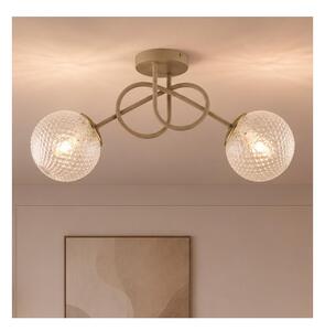 Brilagi - Lampadario a plafone STELLA 2xE27/60W/230V beige/oro