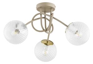 Brilagi - Lampadario a plafone STELLA 3xE27/60W/230V beige/oro