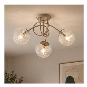 Brilagi - Lampadario a plafone STELLA 3xE27/60W/230V beige/oro