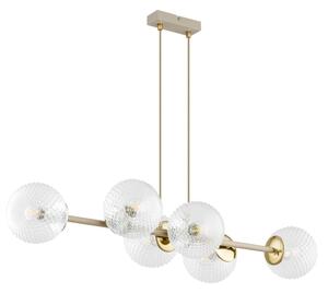 Brilagi - Lampadario a cavo STELLA 6xE27/60W/230V beige/oro