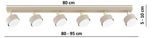 Brilagi - Faretto LED MONO 6xGX53/30W/230V beige/dorato