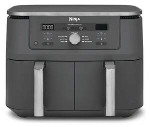 Ninja Friggitrice ad Aria 9,5 Litri Doppio Cestello Potenza 2470 Watt con Timer Digitale e Display colore Grigio - DZ400EU