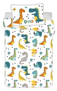 Set copripiumino e federa da bambini in cotone per culla 100x135 cm Dino World – Jerry Fabrics