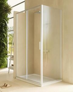 Box doccia 120x80 Rio un anta scorrevole vetro 6 mm trasparente H 195 cromo