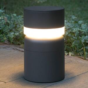 FARO BARCELONA Lampioncino LED Sete, grigio scuro