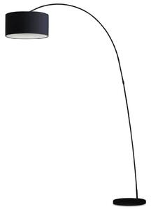 FARO BARCELONA Decorativa lampada ad arco PAPUA, nera