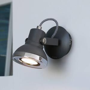 FARO BARCELONA Spot LED Ring 1 luce in grigio scuro