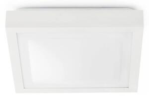 FARO BARCELONA Plafoniera da bagno Tola, 27 x 27 cm, bianco