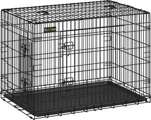 Gabbia per cani Feandrea, XL, 107 x 70 x 77,5 cm, pieghevole, con 2 porte
