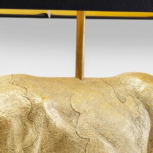 KARE Cow Gold lampada da tavolo paralume di lino
