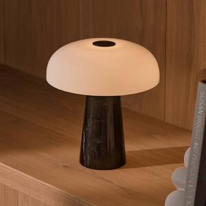 DFTP by Nordlux Lampada da tavolo a LED Glossy mini, dimmerabile, Nero, Soggiorno / Sala da pranzo, Pietra, Moderno, Lampada da tavolo LED