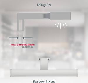 B.K. Licht Applique da parete BKL1230, Cromo / Argento, Bagno, Metallo, Moderno, Applique