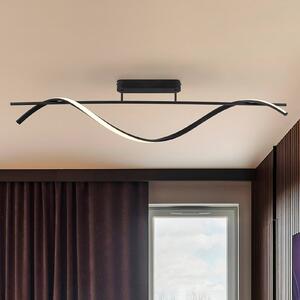 Schuller Valencia Plafoniera soffitto Boa, Nero, Corridoio, Alluminio, Moderno, Plafoniera