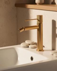 Rubinetto bidet senza scarico in ottone oro spazzolato Melin