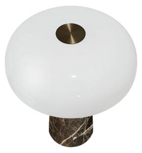 DFTP by Nordlux Lampada da tavolo a LED Glossy mini, dimmerabile, Marrone / Ruggine, Soggiorno / Sala da pranzo, Pietra, Moderno, Lampada da tavolo LED