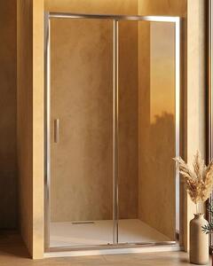 Nicchia doccia 140 cm scorrevole vetro trasparente 6 mm 190 H Nuvola