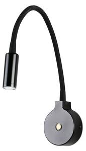 FARO BARCELONA Applique LED Pixie con braccio flessibile, nero