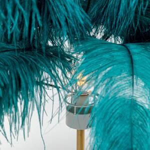 KARE Feather Palm lampada tavolo con piume, verde