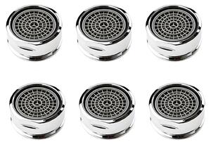 6 rubinetti da cucina con aeratore, filettatura M24, dotati di filtro anticalcare e sistema di risparmio idrico