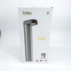 Xelloo set di luci da giardino VINZ 12 Volt 3 pezzi alluminio PVC design raccordi 1W illuminazione
