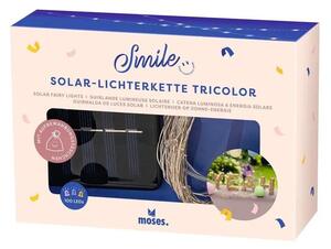 Catena luminosa solare Smile Tricolore