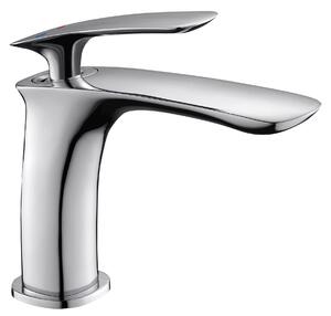 Miscelatore per lavabo, sistema di scarico a tappo a salvagoccia, aeratore invisibile, dado di fissaggio rapido – 160 (altezza) x 134 (aperto) mm – cromato