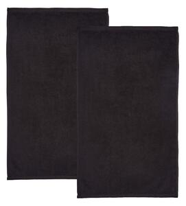 Set di asciugamani con asciugatura rapida e tipo terry neri in cotone 2 pz 90x140 cm Quick Dry – Catherine Lansfield