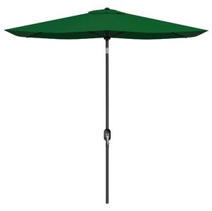 Ombrellone da Giardino Rettangolare 200x300 cm Inclinabile con Apertura a Manovella in Alluminio e Poliestere Verde