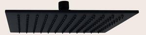Soffione 25x25 doccia Smart quadro nero opaco