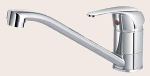 Miscelatore lavello cucina canna bassa cromo