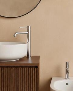 Coppia rubinetti lavabo alto e bidet senza scarico cromo Memo