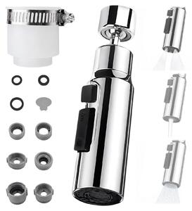 Set di adattatori per rubinetti da cucina, con 1 adattatore universale e 10 accessori