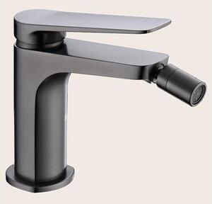 Miscelatore bidet senza scarico in ottone grigio metallico Momo