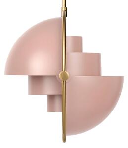Gubi lampada a sospensione Lite, Ø 36 cm, ottone/rosa