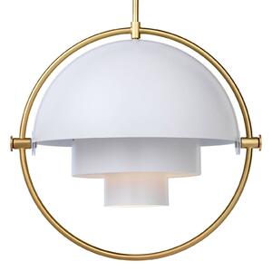 Gubi lampada a sospensione Lite, Ø 36 cm, ottone/bianco