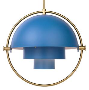 Gubi lampada a sospensione Lite, Ø 36 cm, ottone/blu