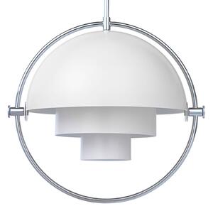 Gubi lampada a sospensione Lite, Ø 36 cm, cromo/bianco