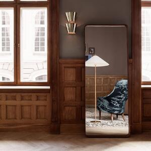 GUBI 9602 piantana, ottone, con paralume canvas