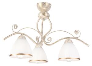 Brilagi - Lampadario LED a montaggio superficiale ANTICO 3xE27/60W/230V patina bianca