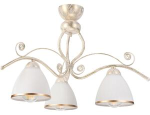 Brilagi - Lampadario LED a plafone ANTICO 3xE27/60W/230V 3000K finitura bianco patinato