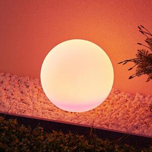 Lindby Yohan lampada LED solare RGB, 30 cm