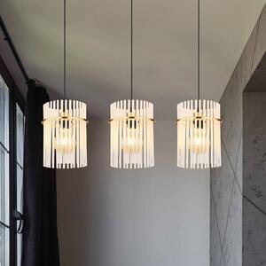 Globo Lampada a sospensione in vetro Gorley, Ottone / Oro, Soggiorno / Sala da pranzo, Vetro, Lampada a sospensione