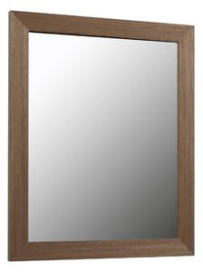 Specchio Wilany con cornice larga in MDF finitura noce 47 x 57,5 ??cm