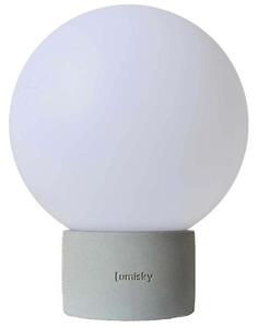 TERRA CONCRETE lampada da tavolo in cemento grigio LED bianco caldo/dimmerabile H25cm