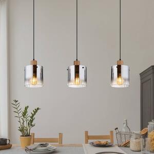 Globo Lampada a sospensione Underwood, dimmerabile, Alluminio / Grigio / Zincato, Soggiorno / Sala da pranzo, Vetro, Lampada a sospensione